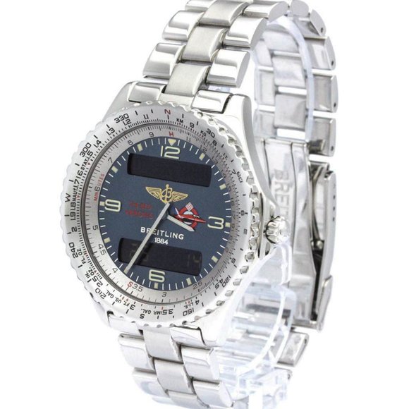 Polished BREITLING Chronospace Steel Quartz Mens Watch A56012.1 BF560578 - Picture 2 of 9